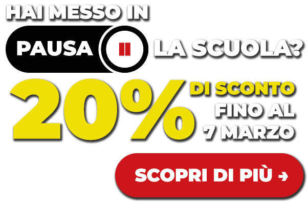 Promo 20% fino al 7 marzo