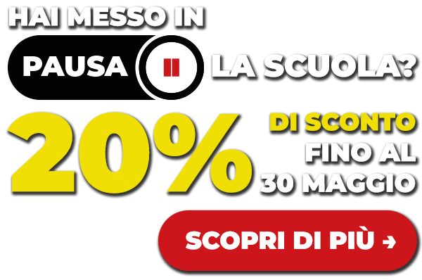Promo 20% fino al 30 Maggio